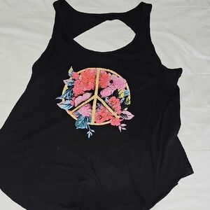 48 Torrid Peace Sign Workout Top